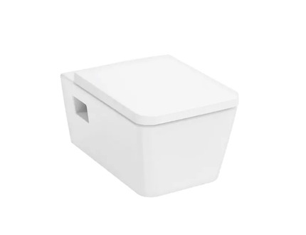 Hansgrohe EluPura Original Q - Závěsné WC se sedátkem, Rimless, bílá 60208450