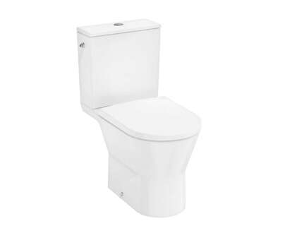 Hansgrohe EluPura Original S - WC kombi se sedátkem, zadní odpad, AquaChannel Flush, Rimless, EcoSmart, boční napouštění, bílá 6
