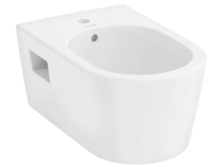 Hansgrohe EluPura Original S - Závěsný bidet, otvor pro baterii, HygieneEffect, bílá 62045450