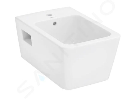 Hansgrohe EluPura Q Original - Závěsný bidet, otvor pro baterii, HygieneEffect, bílá 62046450