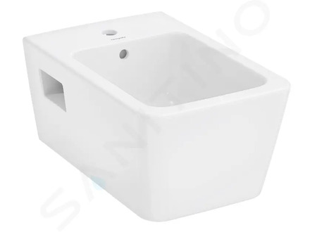 Hansgrohe EluPura Q Original - Závěsný bidet, otvor pro baterii, SmartClean, bílá 61172450