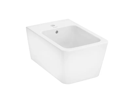 Hansgrohe EluPura Q - Závěsný bidet, otvor pro baterii, HygieneEffect bílá 62044450