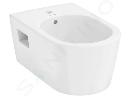 Hansgrohe EluPura S Original - Závěsný bidet, otvor pro baterii, HygieneEffect, bílá 62045450