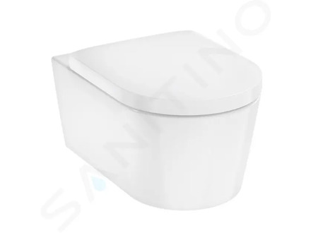 Hansgrohe EluPura S - Závěsné WC se sedátkem SoftClose, AquaFall, HygieneEffect, bílá 62021450