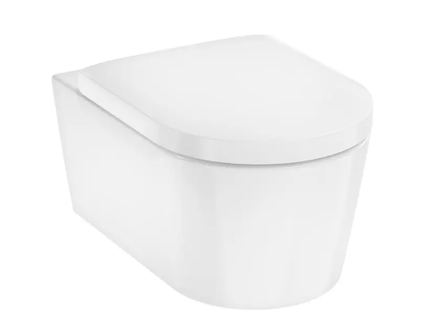 Hansgrohe EluPura S - Závěsné WC se sedátkem SoftClose, AquaFall, SmartClean, bílá 61119450