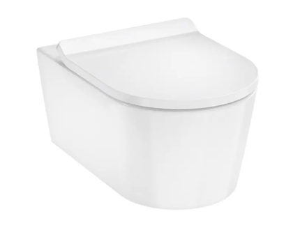 Hansgrohe EluPura S - Závěsné WC se sedátkem SoftClose, AquaHelix, HygieneEffect, bílá 62025450