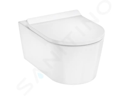 Hansgrohe EluPura S - Závěsné WC se sedátkem SoftClose, AquaHelix, SmartClean, bílá 61115450
