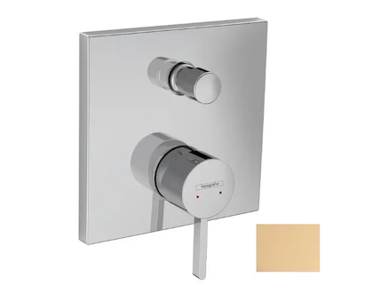 Hansgrohe Finoris - Baterie pod omítku, pro 2 spotřebiče, kartáčovaný bronz 76415140