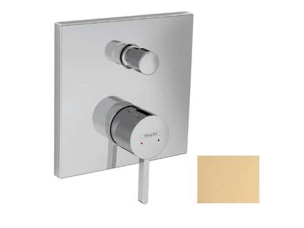 Hansgrohe Finoris - Baterie pod omítku, pro 2 spotřebiče, kartáčovaný bronz 76416140