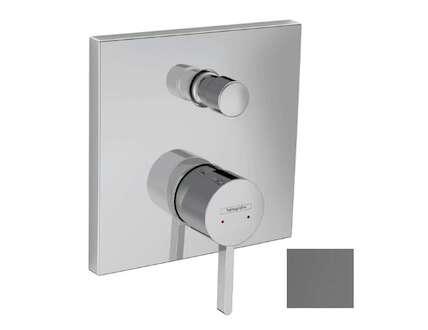 Hansgrohe Finoris - Baterie pod omítku, pro 2 spotřebiče, kartáčovaný černý chrom 76415340