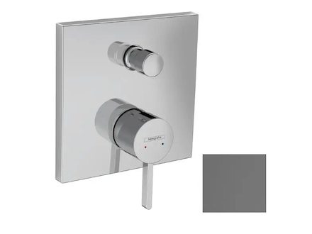 Hansgrohe Finoris - Baterie pod omítku, pro 2 spotřebiče, kartáčovaný černý chrom 76416340