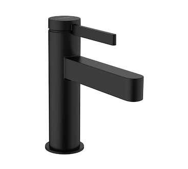 Hansgrohe Finoris - Umyvadlová baterie 100, výpustí Push-Open, EcoSmart, matná černá 76010670