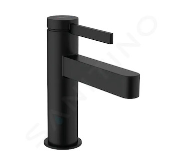 Hansgrohe Finoris - Umyvadlová baterie 110, s výpustí Push-Open, CoolStart, EcoSmart, matná černá 76024670