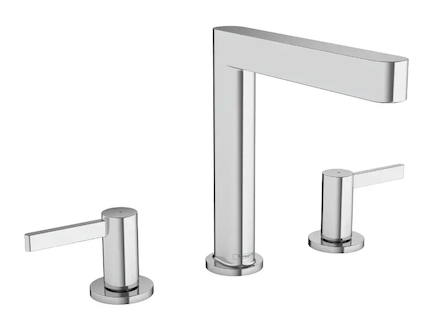 Hansgrohe Finoris - Umyvadlová baterie 160, 3-otvorová instalace, s výpustí Push-Open, EcoSmart, chrom 76034000