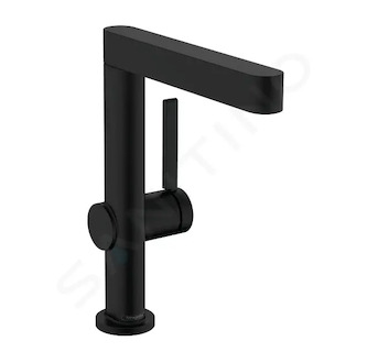 Hansgrohe Finoris - Umyvadlová baterie 230, s výpustí Push-Open a otočným výtokem, matná černá 76060670