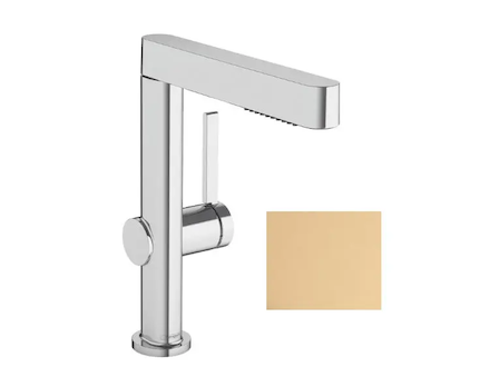 Hansgrohe Finoris - Umyvadlová baterie 230, s výpustí Push-Open a výsuvnou sprškou, EcoSmart, kartáčovaný bronz 76063140