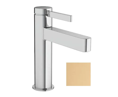 Hansgrohe Finoris - Umyvadlová baterie, s výpustí, CoolStart, EcoSmart, kartáčovaný bronz 76025140