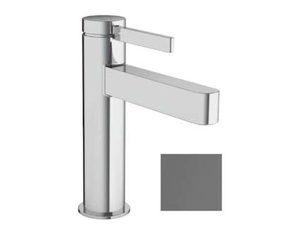 Hansgrohe Finoris - Umyvadlová baterie, s výpustí, CoolStart, EcoSmart, kartáčovaný černý chrom 76025340