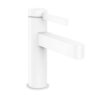 Hansgrohe Finoris - Umyvadlová baterie, s výpustí, EcoSmart, matná bílá 76020700