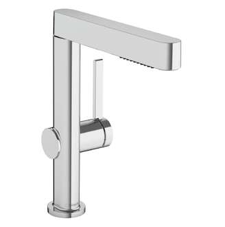 Hansgrohe Finoris - Umyvadlová baterie, s výpustí Push-Open a výsuvnou sprškou, EcoSmart, chrom 76063000