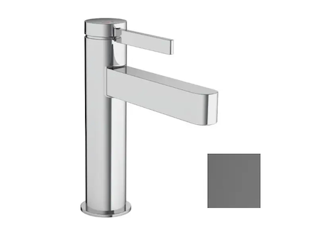 Hansgrohe Finoris - Umyvadlová baterie, s výpustí Push-Open, CoolStart, EcoSmart, kartáčovaný černý chrom 76024340