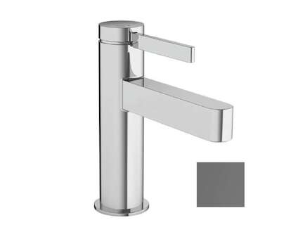 Hansgrohe Finoris - Umyvadlová baterie s výpustí Push-Open, EcoSmart, CoolStart, kartáčovaný černý chrom 76012340