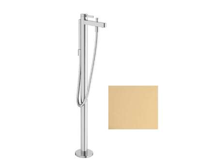 Hansgrohe Finoris - Vanová baterie do podlahy, s příslušenstvím, kartáčovaný bronz 76445140