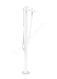 Hansgrohe Finoris - Vanová baterie do podlahy, s příslušenstvím, matná bílá 76445700