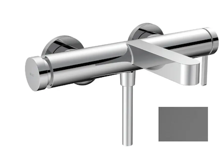 Hansgrohe Finoris - Vanová baterie, kartáčovaný černý chrom 76420340