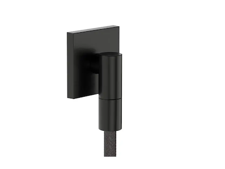 Hansgrohe FixFit Fine E - Nástěnné kolínko, kartáčovaný černý chrom 28883340