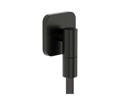 Hansgrohe FixFit Fine Q - Nástěnné kolínko, kartáčovaný černý chrom 28884340
