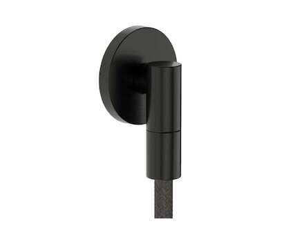 Hansgrohe FixFit Fine S - Nástěnné kolínko, kartáčovaný černý chrom 28882340