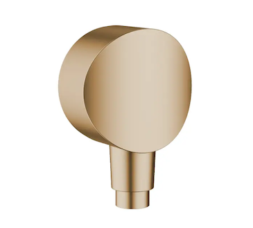 Hansgrohe Fixfit - Sprchové kolínko S se zpětným ventilem, kartáčovaný bronz 26453140