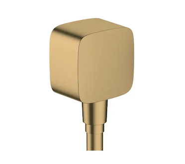 Hansgrohe Fixfit - Sprchové kolínko se zpětným ventilem, kartáčovaný bronz 26457140