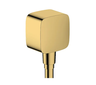 Hansgrohe Fixfit - Sprchové kolínko se zpětným ventilem, leštěný vzhled zlata 26457990