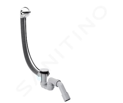 Hansgrohe Flexaplus - Úplná sada s odtokovou a přepadovou soupravou pro normální vany, chrom 58142000