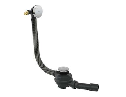 Hansgrohe Flexaplus - Vanová odtoková a přepadová souprava, Push-Open, chrom 58154000