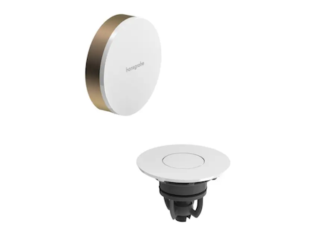 Hansgrohe Flexaplus - Vrchní sada k vanové odtokové a přepadové soupravě s napouštěním, Push-Open, kartáčovaný bronz/vysoce lesk