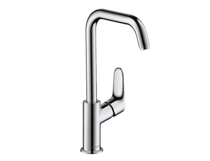 Hansgrohe Focus E2 - Umyvadlová baterie s otočným výtokem a výpustí, chrom 31609000