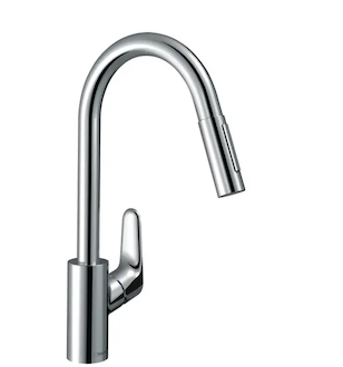 Hansgrohe Focus M41 - Dřezová baterie Focus s výsuvnou sprškou, EcoSmart, chrom 31833000