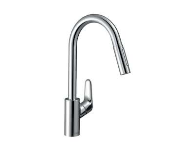 Hansgrohe Focus M41 - Dřezová baterie Focus s výsuvnou sprškou, sBox, EcoSmart, chrom 73895000