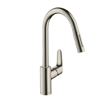 Hansgrohe Focus M41 - Dřezová baterie s výsuvnou sprškou, vzhled nerezu 31815800