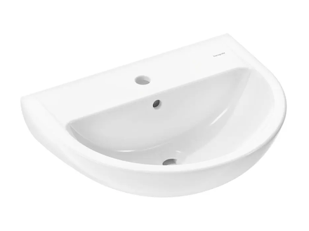 Hansgrohe GladeLake S - Umyvadlo, 55x45 cm, s přepadem, otvor pro baterii, bílá 60101450