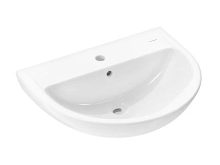 Hansgrohe GladeLake S - Umyvadlo, 60x49 cm, s přepadem, otvor pro baterii, bílá 60102450