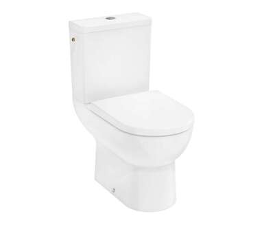 Hansgrohe GladeLake S - WC kombi se sedátkem, vario odpad, AquaChannel Flush, Rimless, EcoSmart, bílá 60312450