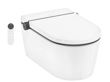 Hansgrohe LavaPura Element S - Elektronický bidet s keramikou, SoftClose, AquaHelix Flush, HygieneEffect, SmartClean, bílá 63021