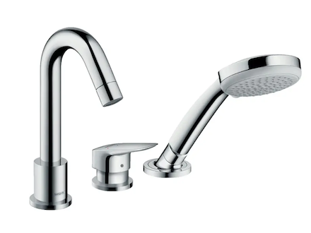 Hansgrohe Logis - Baterie na okraj vany, 3-otvorová instalace, chrom 71310000