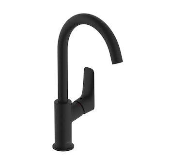 Hansgrohe Logis - Umyvadlová baterie s výpustí, EcoSmart, matná černá 71130670