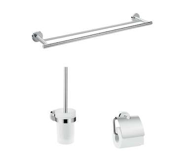 Hansgrohe Logis Universal - Sada doplňků do koupelny, chrom 41727000