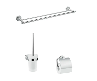 Hansgrohe Logis Universal - Sada doplňků do koupelny, chrom 41727000